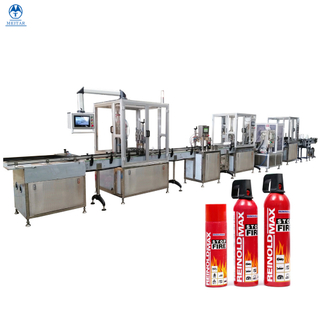 China Full Automatic Household fire extinguishing agent spray filling machine line