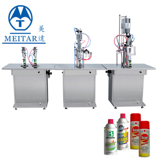 High Quality Spray Paint Semi-automatic aerosol filling machine